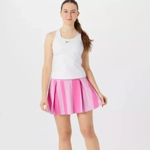 ($80) Nike Dri-FIT Advantage Pink Tennis Skort Skirt Women's‎ M Pink FD5677-663 - Picture 1 of 12